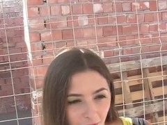 This Babe looks so sweet and cute, who knew that this babe is really truly insatiable? Watch this pick up hotty fuck two horny studs in a public place.